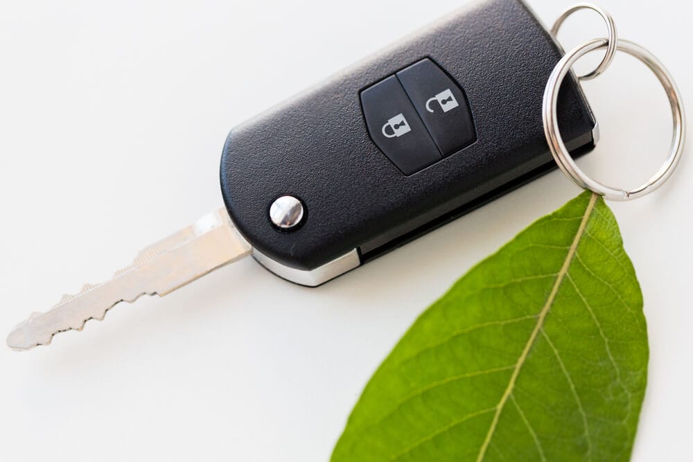 Car key symbolizing eco-friendly driving - Perth City Skoda